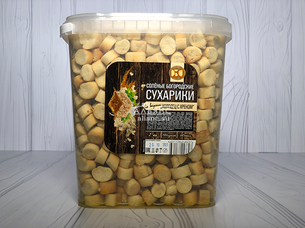 Сухарики с холодцом и хреном в Пензе