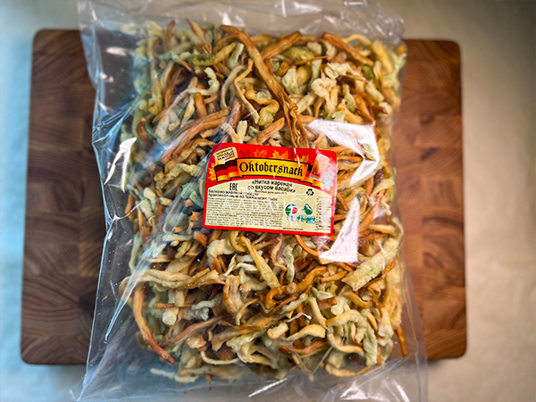 Нитка ЖАРЕНАЯ "Васаби" Oktobersnack 1 кг (сырный продукт) в Пензе