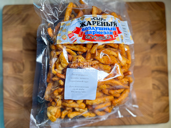 Жареный сыр "ВКУСНЯШКА" со вкусом пармезан (500 гр) в Пензе