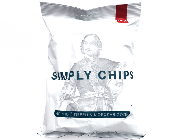 Картофельные чипсы "Simple chips" Морская соль и черный перец 80 гр. в Пензе